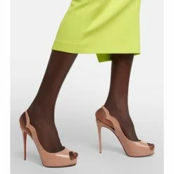 Christian Louboutin Hot Chick Patent Leather Slingback Pumps -Christian Louboutin Sales unnamed file 300