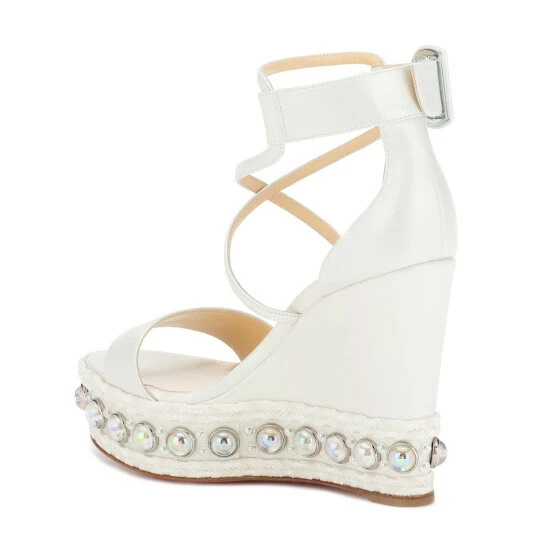 Christian Louboutin Chocazeppa 120 Wedge Sandals 2 Christian Louboutin Chocazeppa 120 Wedge Sandals - Image 2