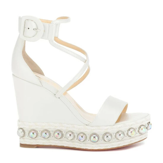 Christian Louboutin Chocazeppa 120 Wedge Sandals 3 Christian Louboutin Chocazeppa 120 Wedge Sandals - Image 3