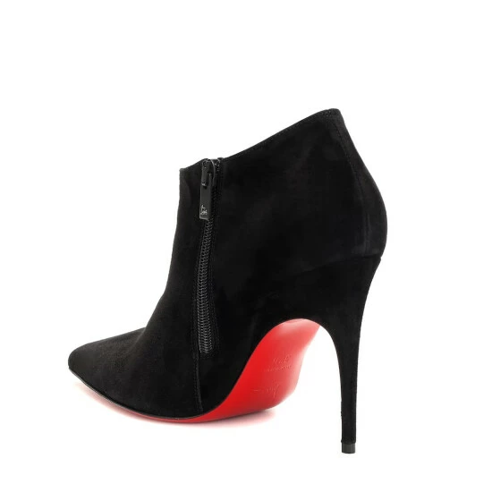 Christian Louboutin Gorgona 100 Suede Ankle Boots 2 Christian Louboutin Gorgona 100 Suede Ankle Boots - Image 2