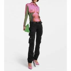 Christian Louboutin Duvette Spikes 85 Suede Pumps