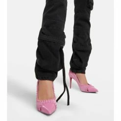 Christian Louboutin Duvette Spikes 85 Suede Pumps -Christian Louboutin Sales unnamed file 3108