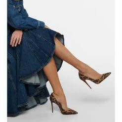 Christian Louboutin Kate 100 Leopard-print Leather Pumps -Christian Louboutin Sales unnamed file 3123