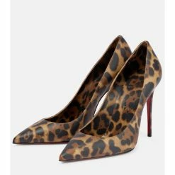 Christian Louboutin Kate 100 Leopard-print Leather Pumps -Christian Louboutin Sales unnamed file 3124