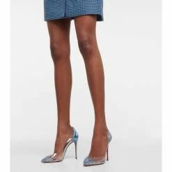 Christian Louboutin Degrastrass 100 PVC And Leather Pumps -Christian Louboutin Sales unnamed file 3128