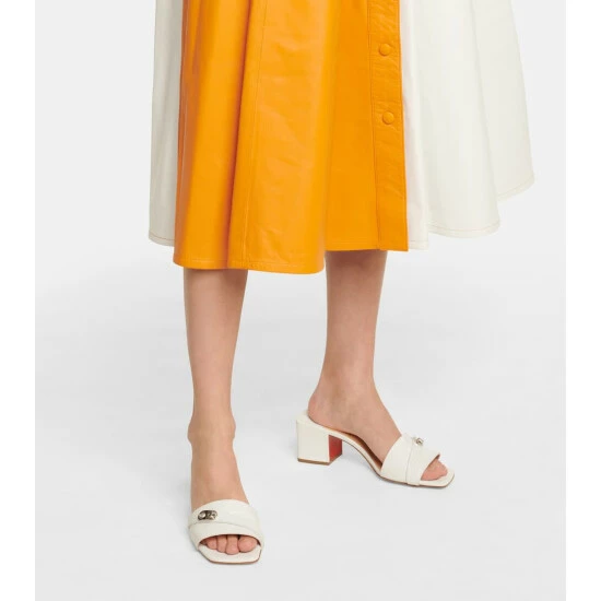 Christian Louboutin Lock Art 55 Leather Sandals 3 Christian Louboutin Lock Art 55 Leather Sandals - Image 3