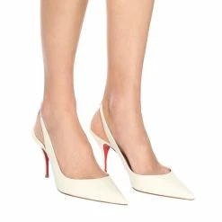 Christian Louboutin Clare 80 Leather Slingback Pumps -Christian Louboutin Sales unnamed file 3155