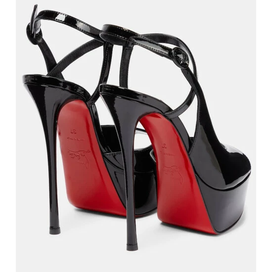 Christian Louboutin So Jenlove Alta Patent Leather Platform Sandals 2 Christian Louboutin So Jenlove Alta Patent Leather Platform Sandals - Image 2
