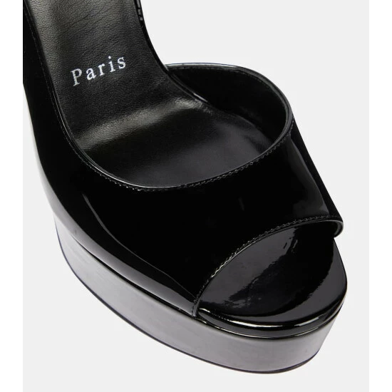Christian Louboutin So Jenlove Alta Patent Leather Platform Sandals 5 Christian Louboutin So Jenlove Alta Patent Leather Platform Sandals - Image 5