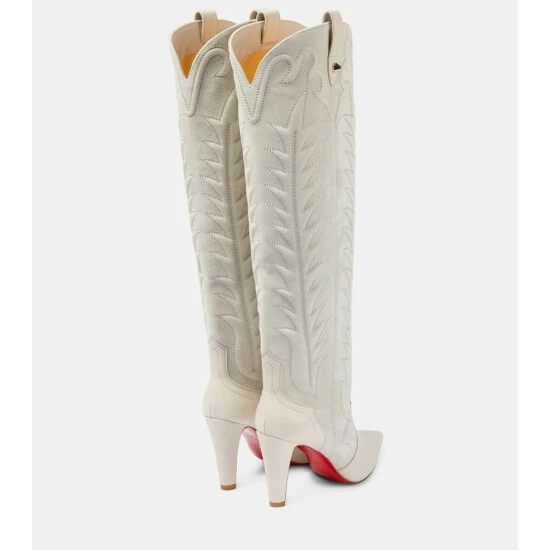 Christian Louboutin Santia Botta Leather Knee-high Boots 2 Christian Louboutin Santia Botta Leather Knee-high Boots - Image 2