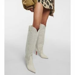 Christian Louboutin Santia Botta Leather Knee-high Boots 7 Christian Louboutin Santia Botta Leather Knee-high Boots -Christian Louboutin Sales unnamed file 3190