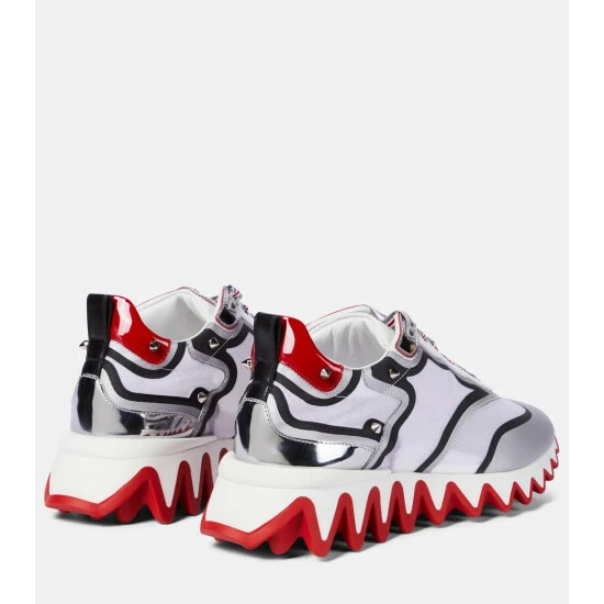 Christian Louboutin Sharkina Embellished Mesh Sneakers 2 Christian Louboutin Sharkina Embellished Mesh Sneakers - Image 2