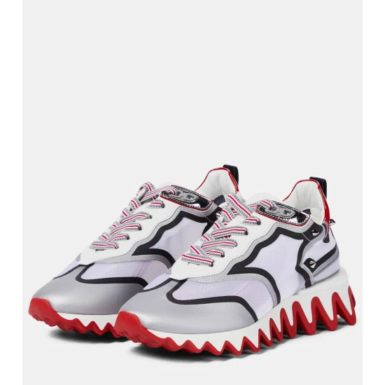 Christian Louboutin Sharkina Embellished Mesh Sneakers 4 Christian Louboutin Sharkina Embellished Mesh Sneakers - Image 4