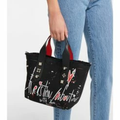 Christian Louboutin Frangibus Small Printed Canvas Tote