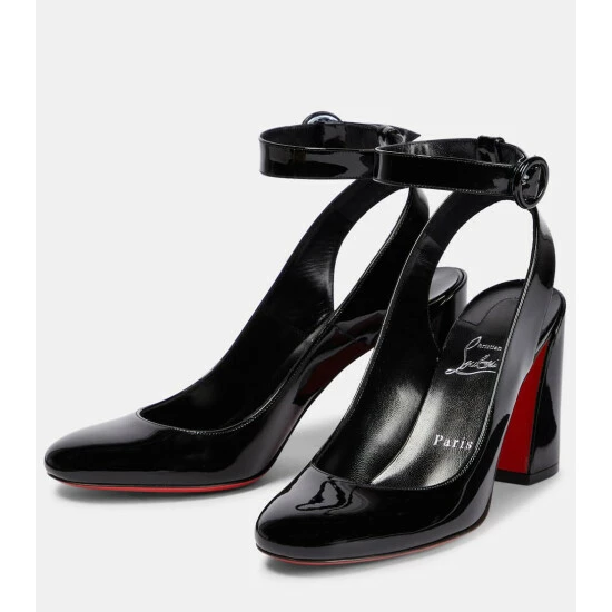 Christian Louboutin Miss Sab Slingback Leather Pumps 4 Christian Louboutin Miss Sab Slingback Leather Pumps - Image 4