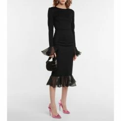 Christian Louboutin Hot Chick 100 Metallic Leather Pumps