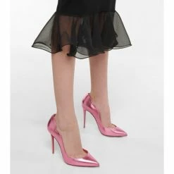 Christian Louboutin Hot Chick 100 Metallic Leather Pumps -Christian Louboutin Sales unnamed file 3232