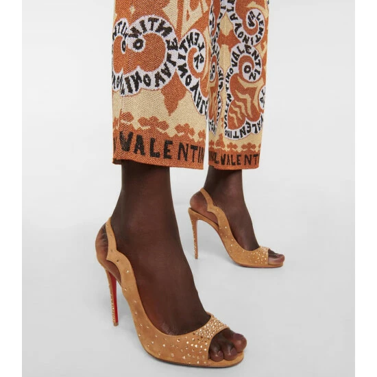 Christian Louboutin Nudes Degrachick Suede Sandals 3 Christian Louboutin Nudes Degrachick Suede Sandals - Image 3