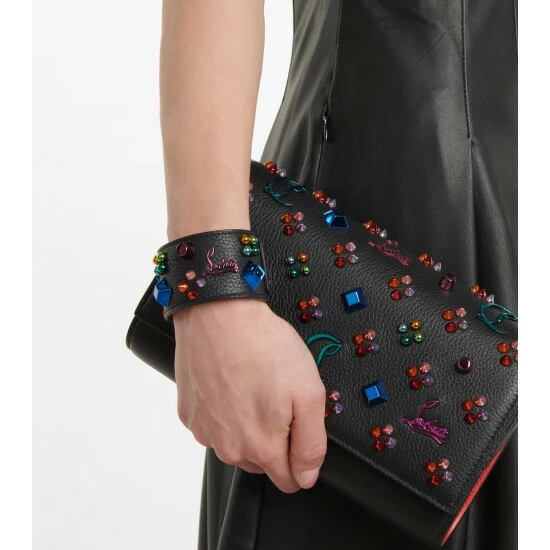 Christian Louboutin Carasky Embellished Leather Bracelet 2 Christian Louboutin Carasky Embellished Leather Bracelet - Image 2