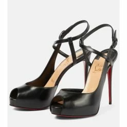 Christian Louboutin Jenlove Alta 120 Leather Peep-toe Pumps -Christian Louboutin Sales unnamed file 364