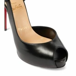 Christian Louboutin Jenlove Alta 120 Leather Peep-toe Pumps -Christian Louboutin Sales unnamed file 365