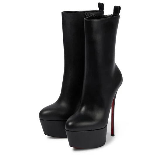 Christian Louboutin Dolly Booty Alta 160 Leather Platform Boots 4 Christian Louboutin Dolly Booty Alta 160 Leather Platform Boots - Image 4