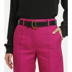 Christian Louboutin CL Logo Leather Belt