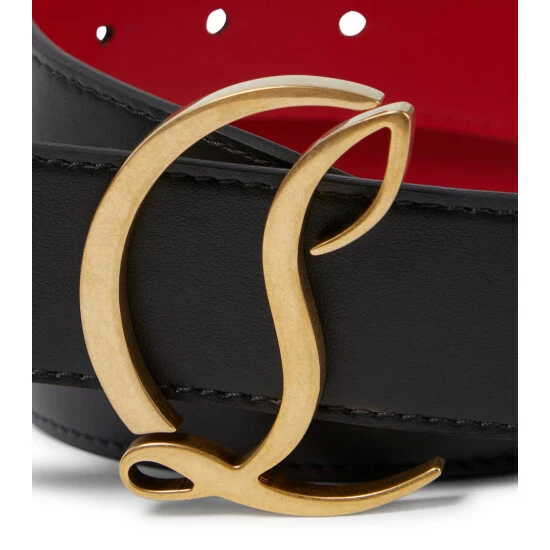 Christian Louboutin CL Logo Leather Belt 2 Christian Louboutin CL Logo Leather Belt - Image 2