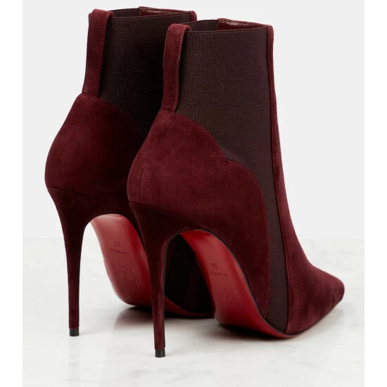 Christian Louboutin Chelsea Chick Suede Ankle Boots 2 Christian Louboutin Chelsea Chick Suede Ankle Boots - Image 2