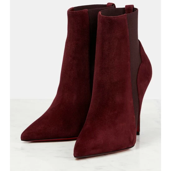 Christian Louboutin Chelsea Chick Suede Ankle Boots 4 Christian Louboutin Chelsea Chick Suede Ankle Boots - Image 4