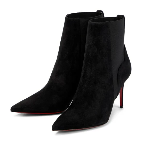 Christian Louboutin Chelsea Chick Suede Ankle Boots 4 Christian Louboutin Chelsea Chick Suede Ankle Boots - Image 4