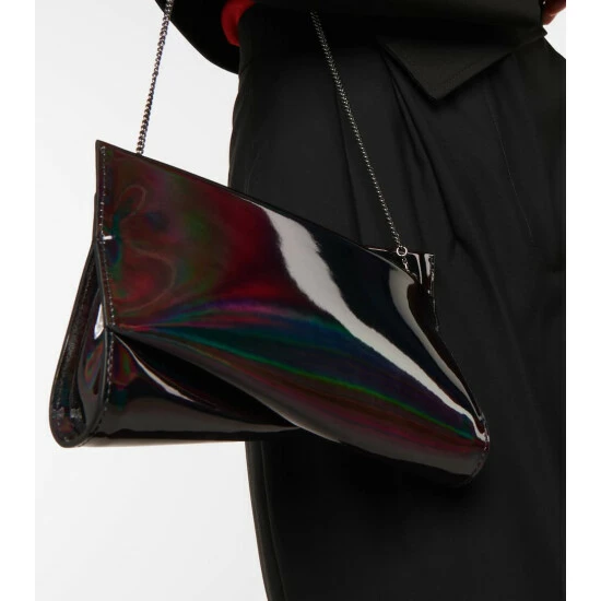 Christian Louboutin Loubitwist Small Patent Leather Clutch 1 Christian Louboutin Loubitwist Small Patent Leather Clutch