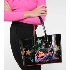 Christian Louboutin Cabata Small Printed Leather Tote Bag