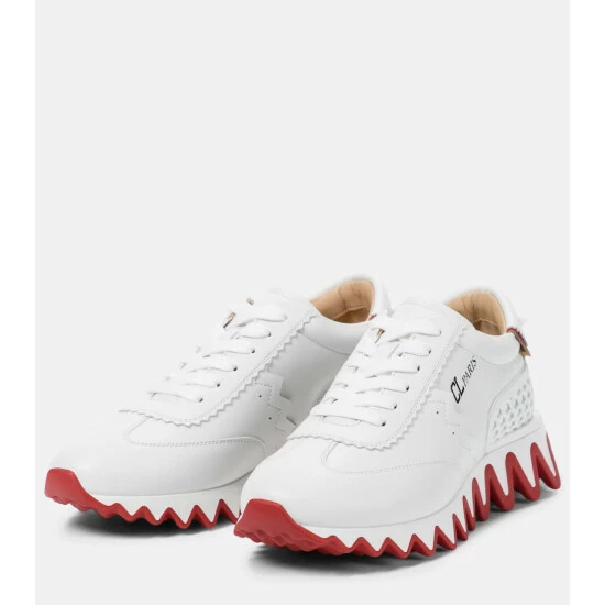 Christian Louboutin Loubishark Leather Sneakers 4 Christian Louboutin Loubishark Leather Sneakers - Image 4