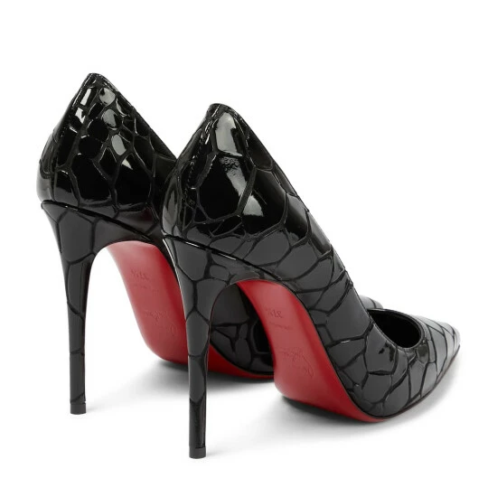 Christian Louboutin Kate 100 Croc-effect Leather Pumps 2 Christian Louboutin Kate 100 Croc-effect Leather Pumps - Image 2