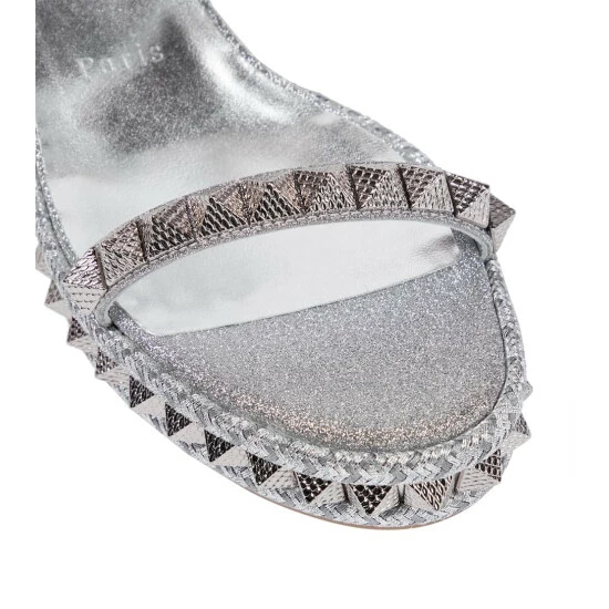 Christian Louboutin Pyraclou Wedge Espadrille Sandals 5 Christian Louboutin Pyraclou Wedge Espadrille Sandals - Image 5