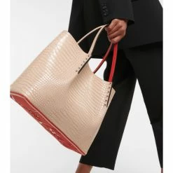 Christian Louboutin Cabarock Small Croc-effect Leather Tote
