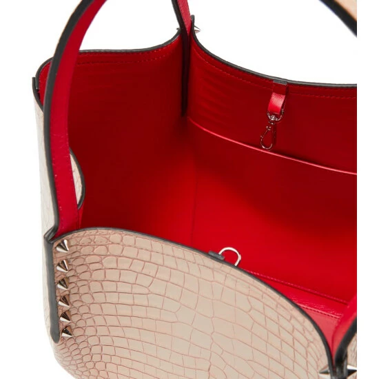 Christian Louboutin Cabarock Small Croc-effect Leather Tote 2 Christian Louboutin Cabarock Small Croc-effect Leather Tote - Image 2