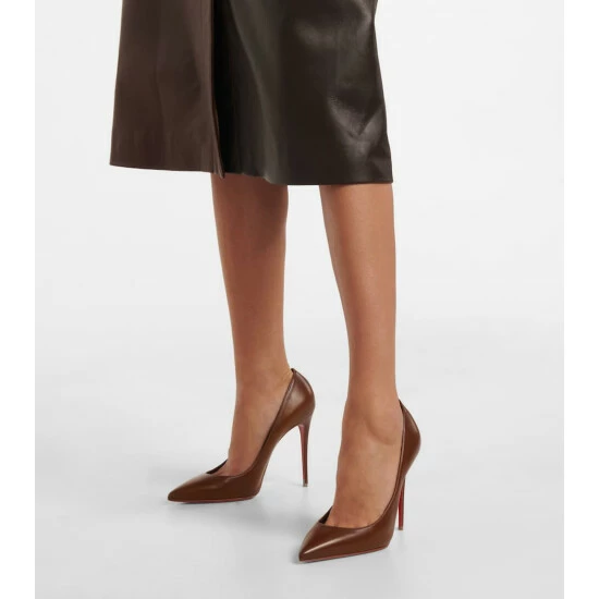 Christian Louboutin Kate 100 Leather Pumps 3 Christian Louboutin Kate 100 Leather Pumps - Image 3