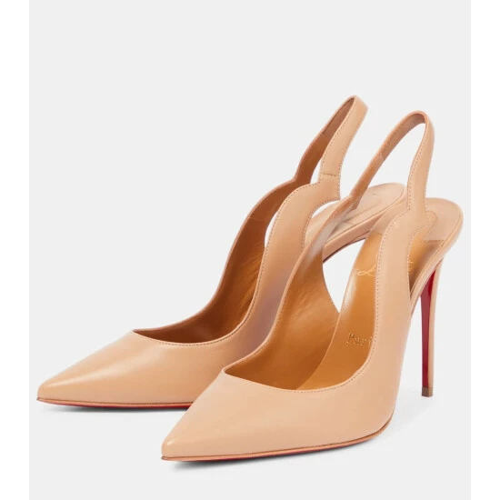 Christian Louboutin Nudes Hot Chick Leather Pumps 4 Christian Louboutin Nudes Hot Chick Leather Pumps - Image 4