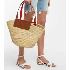 Christian Louboutin Loubishore Large Raffia Tote