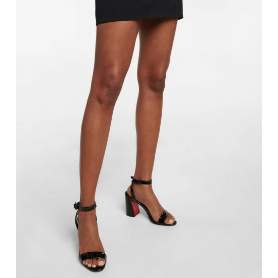 Christian Louboutin Miss Sabina 85 Patent Leather Sandals 3 Christian Louboutin Miss Sabina 85 Patent Leather Sandals - Image 3