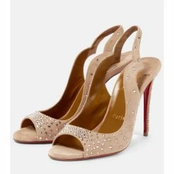 Christian Louboutin Nudes Degrachick Suede Sandals 8 Christian Louboutin Nudes Degrachick Suede Sandals -Christian Louboutin Sales unnamed file 798