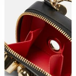 Christian Louboutin Embellished Leather Waste Bag Holder