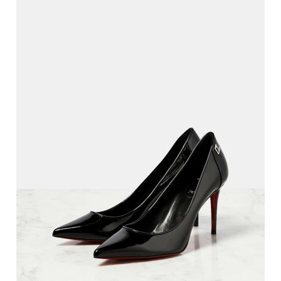 Christian Louboutin Sporty Kate 85 Patent Leather Pumps 4 Christian Louboutin Sporty Kate 85 Patent Leather Pumps - Image 4