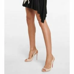 Christian Louboutin Nudes Degrachick Suede Sandals -Christian Louboutin Sales unnamed file 856