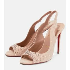 Christian Louboutin Nudes Degrachick Suede Sandals -Christian Louboutin Sales unnamed file 857