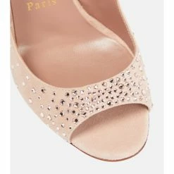 Christian Louboutin Nudes Degrachick Suede Sandals -Christian Louboutin Sales unnamed file 858