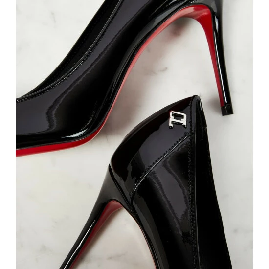 Christian Louboutin Sporty Kate 85 Patent Leather Pumps 5 Christian Louboutin Sporty Kate 85 Patent Leather Pumps - Image 5