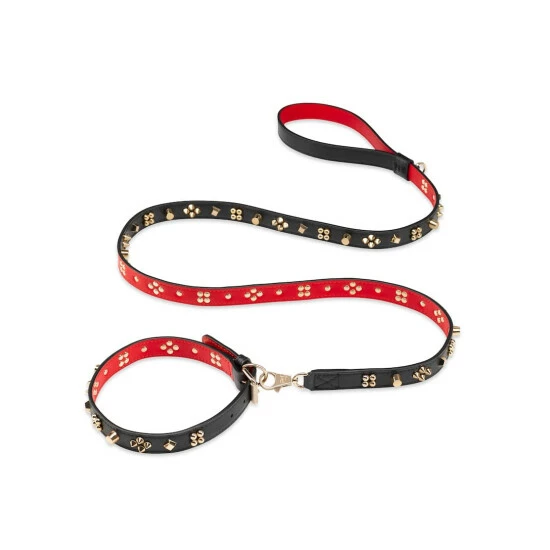 Christian Louboutin Loubicollar S Embellished Leather Dog Collar 2 Christian Louboutin Loubicollar S Embellished Leather Dog Collar - Image 2